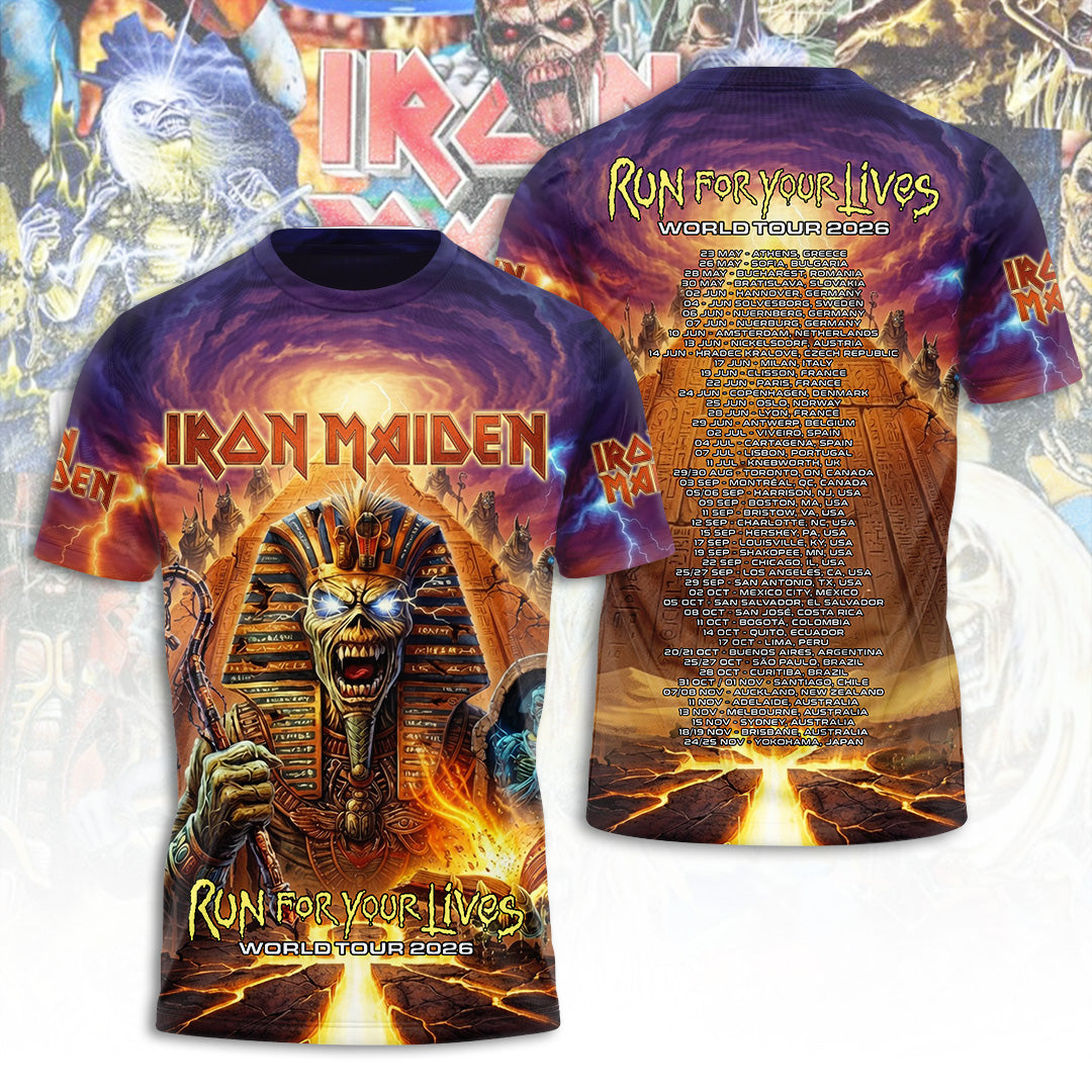 Iron Maiden Tour 2026 3D Apparel – TANTN24158