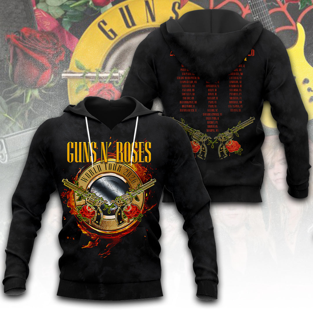 Guns N' Roses Tour 2026 3D Apparel – TANTN24300