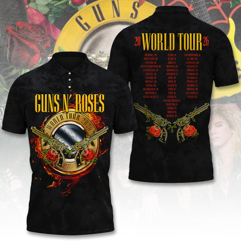 Guns N' Roses Tour 2026 3D Apparel – TANTN24300