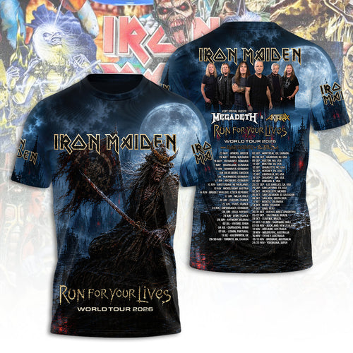 Iron Maiden Tour 2026 3D Apparel – TANTN24314