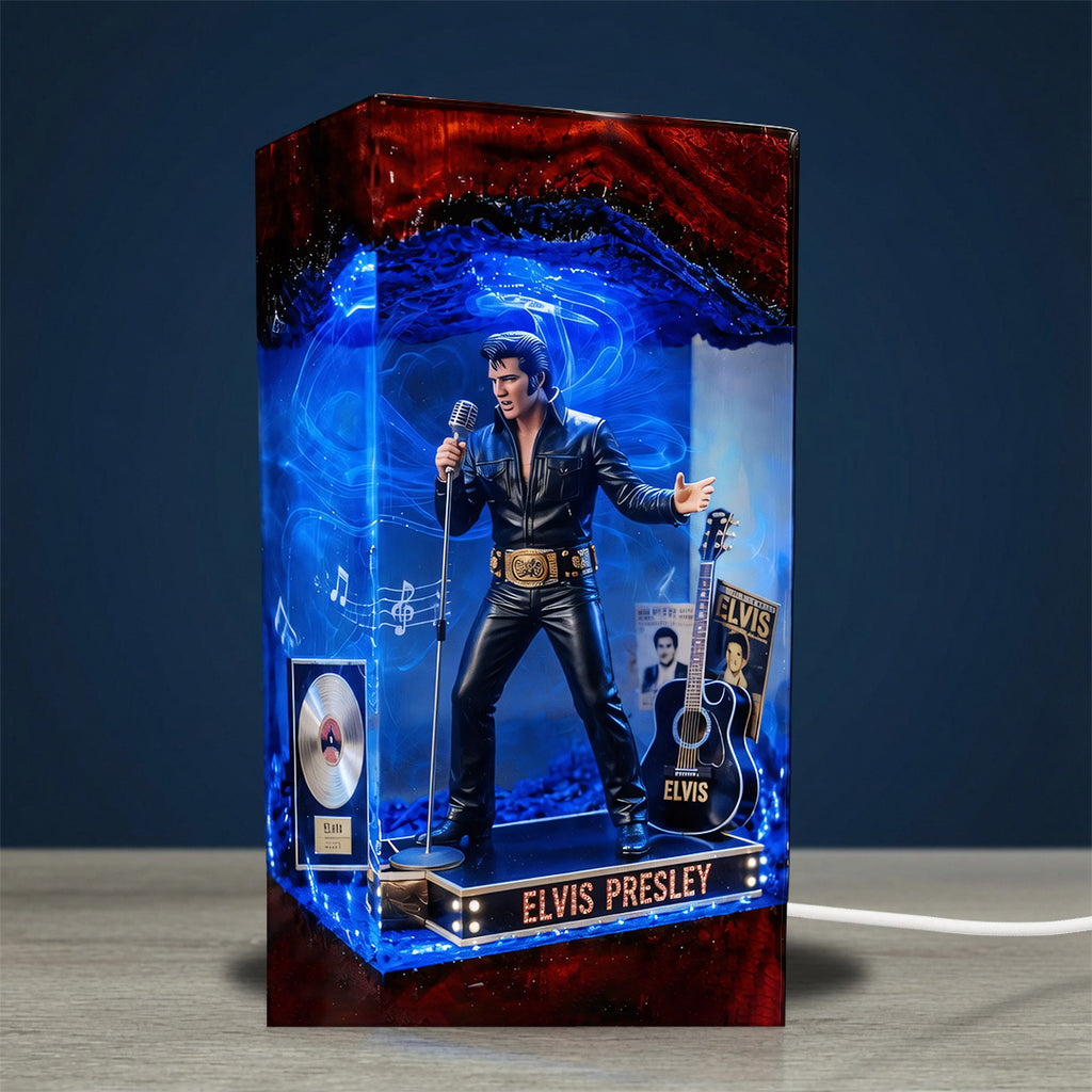 Elvis Presley Custom Shape Acrylic Light Box – TANTN24320