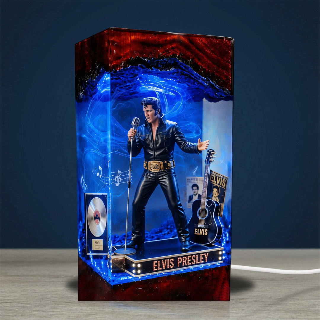 Elvis Presley Custom Shape Acrylic Light Box – TANTN24320