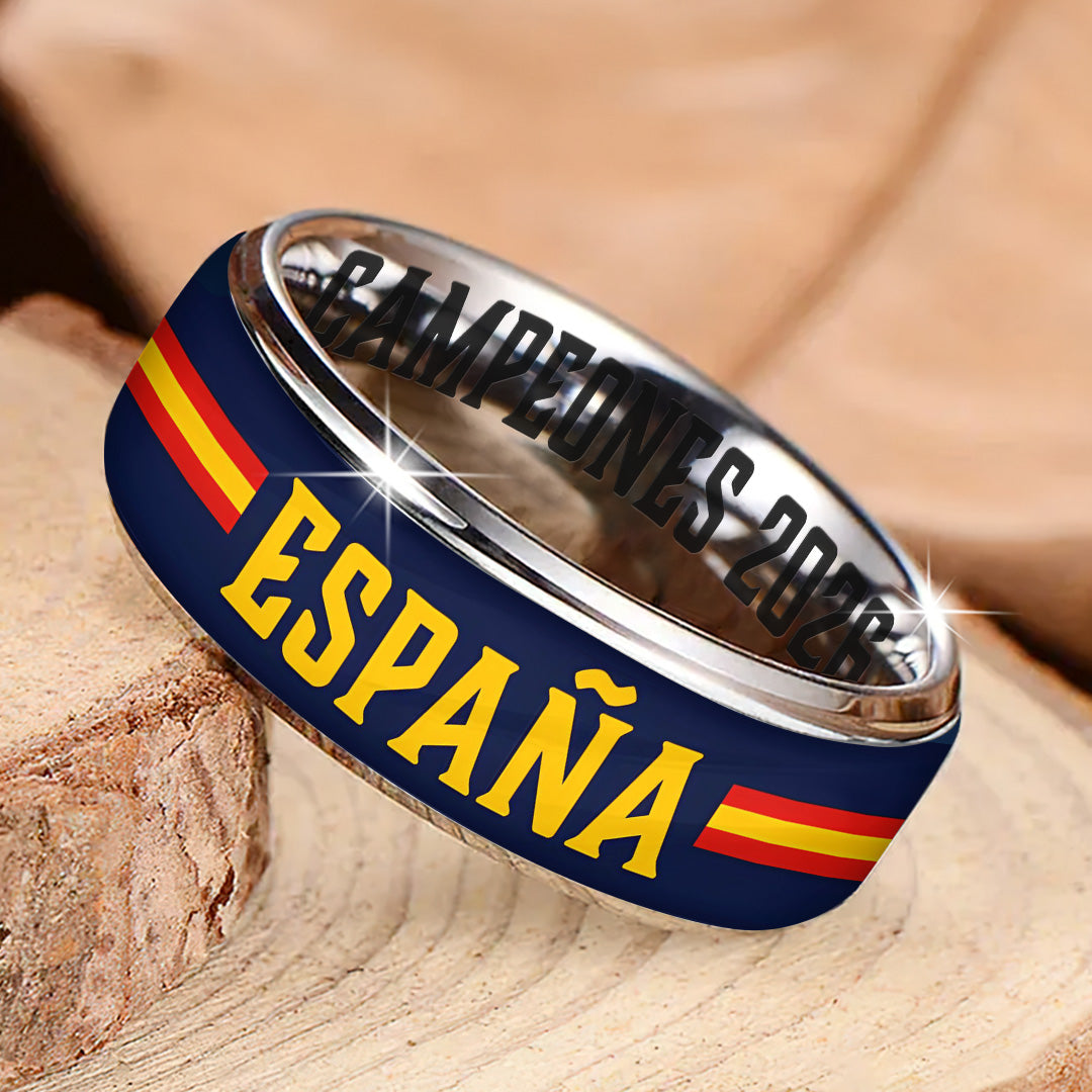 Spain National Team 2026 FIFA World Cup Champions Custom Alloy Ring – TANTN24365