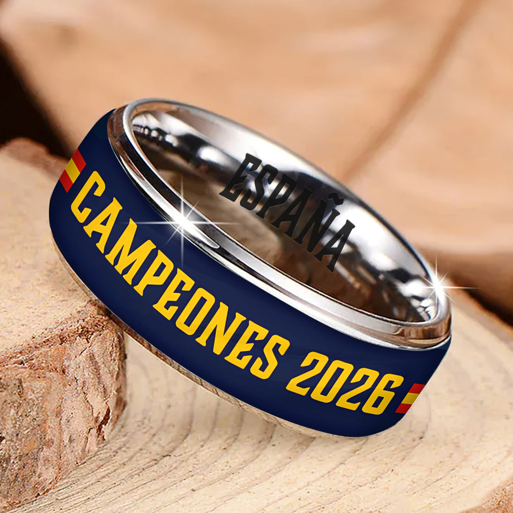 Spain National Team 2026 FIFA World Cup Champions Custom Alloy Ring – TANTN24366