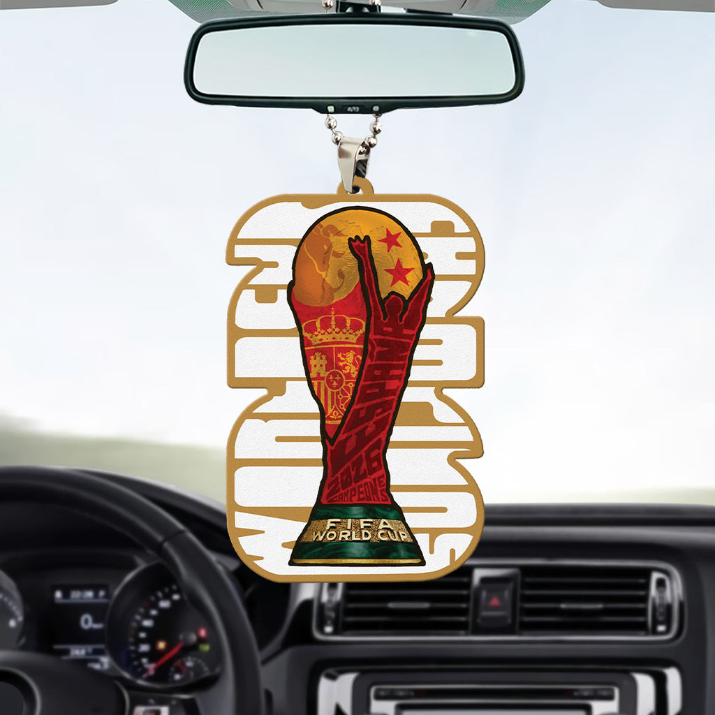 Spain National Team 2026 FIFA World Cup Champions Custom shape 2-sided Acrylic Car Ornament – TANTN24391