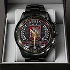 Spain National Team 2026 FIFA World Cup Champions Black Stainless Steel Watch – TANTN24401