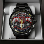 Spain National Team 2026 FIFA World Cup Champions Black Stainless Steel Watch – TANTN24402