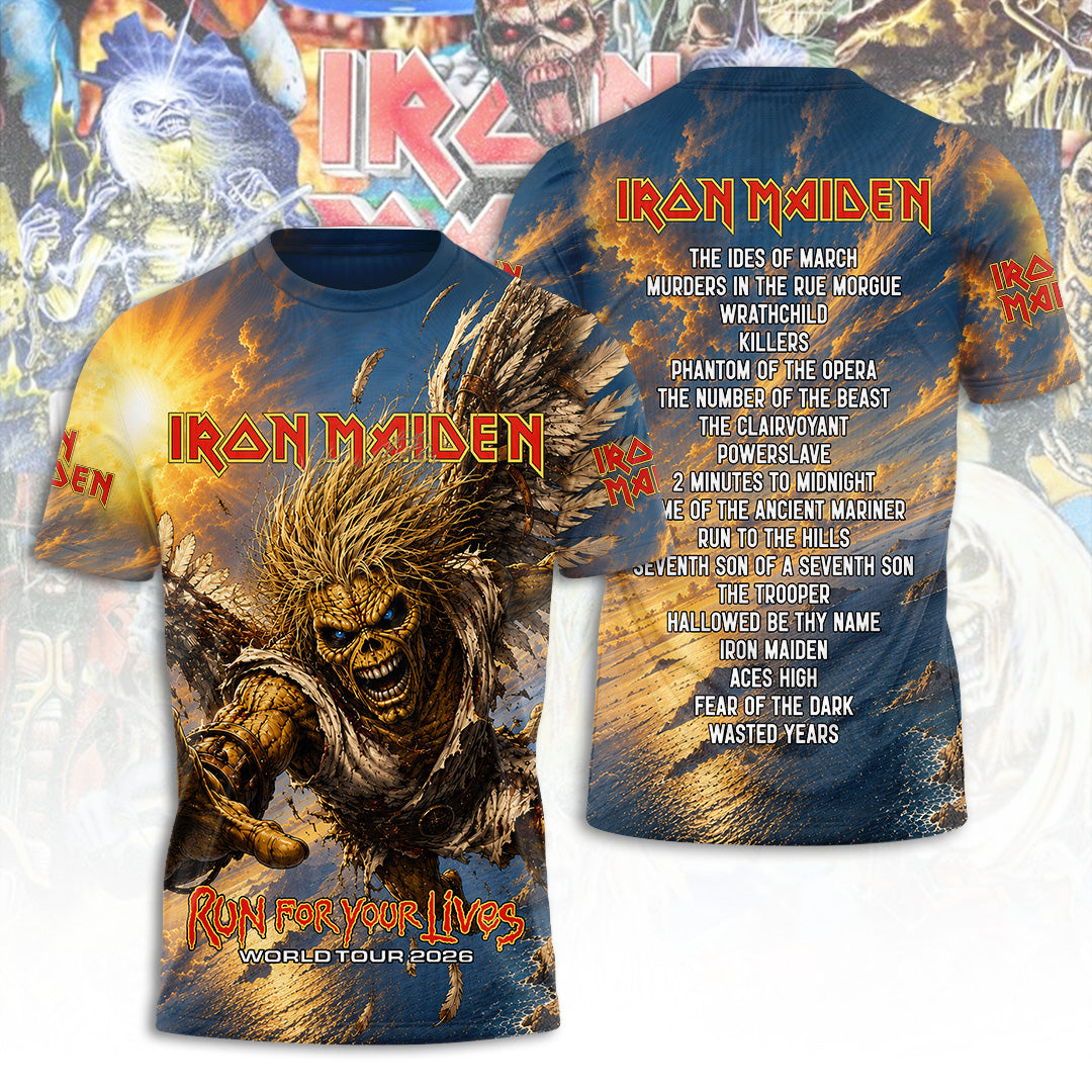 Iron Maiden Tour 2026 3D Apparel – TANTN24459