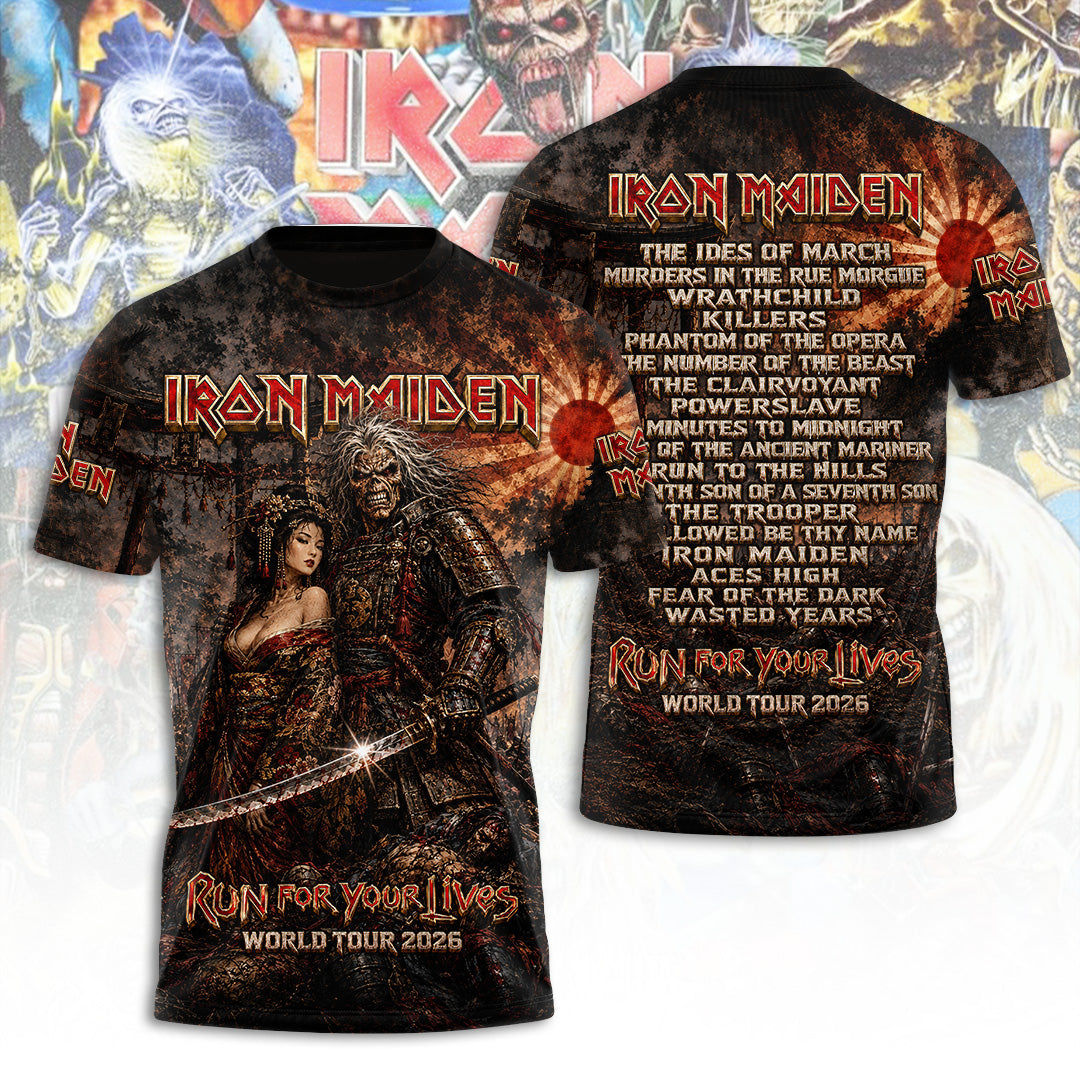 Iron Maiden Tour 2026 3D Apparel – TANTN24465