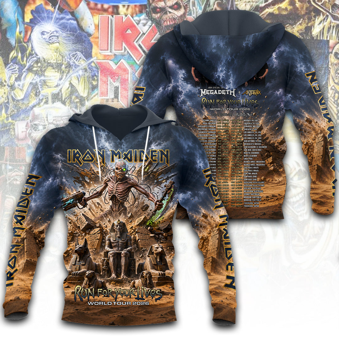 Iron Maiden Tour 2026 3D Apparel – TANTN24522