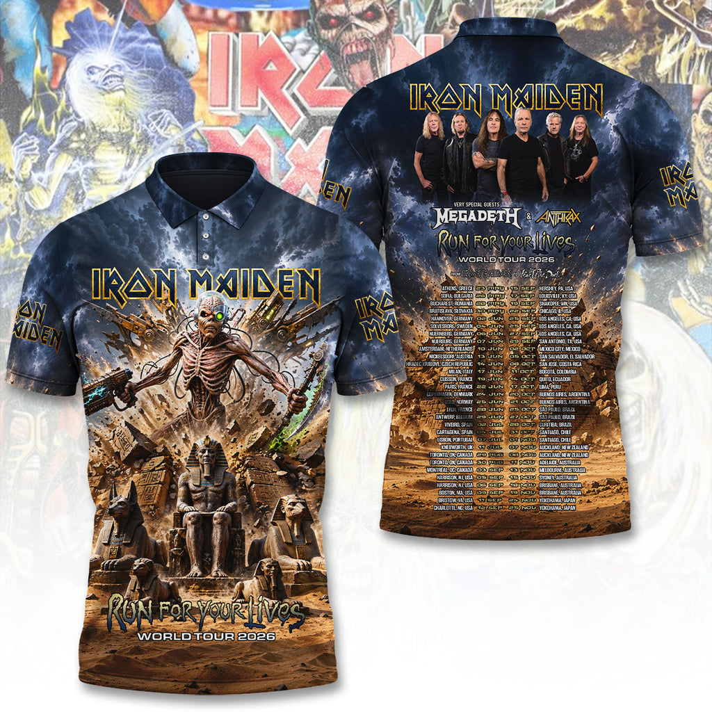 Iron Maiden Tour 2026 3D Apparel – TANTN24522