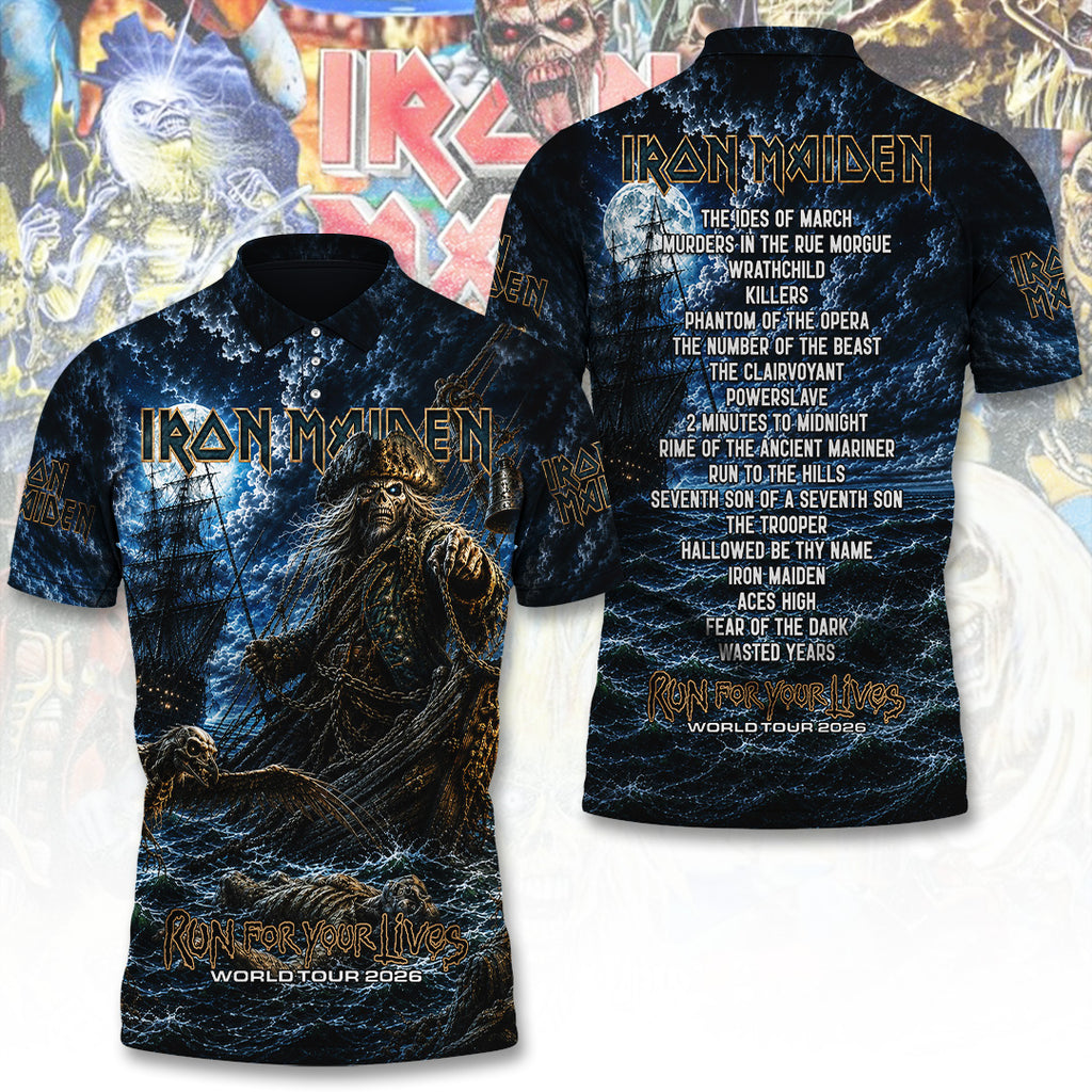 Iron Maiden Tour 2026 3D Apparel – TANTN24523