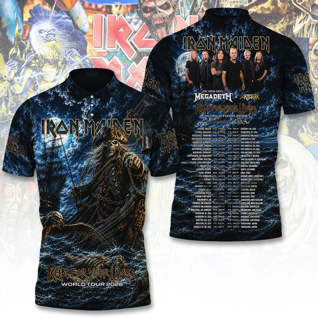 Iron Maiden Tour 2026 3D Apparel – TANTN24524