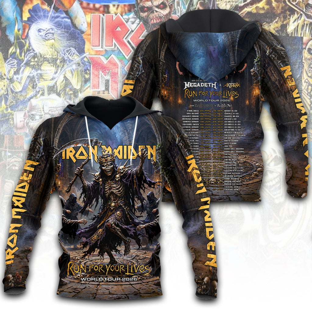 Iron Maiden Tour 2026 3D Apparel – TANTN24526