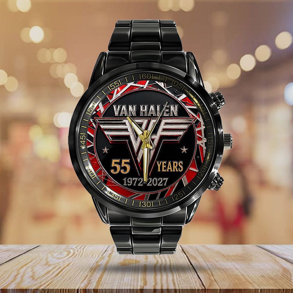 Van Halen 55 Years Anniversary Black Stainless Steel Watch – TANTN24558