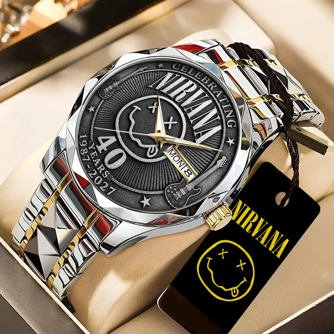 Nirvana 40th Anniversary Alloy Luxury Quartz Watch – TANTN24639