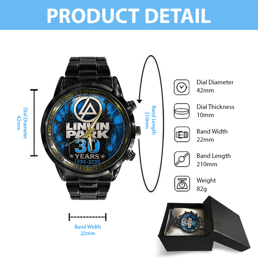 Linkin Park 30th Anniversary Black Stainless Steel Watch – TANTN24655