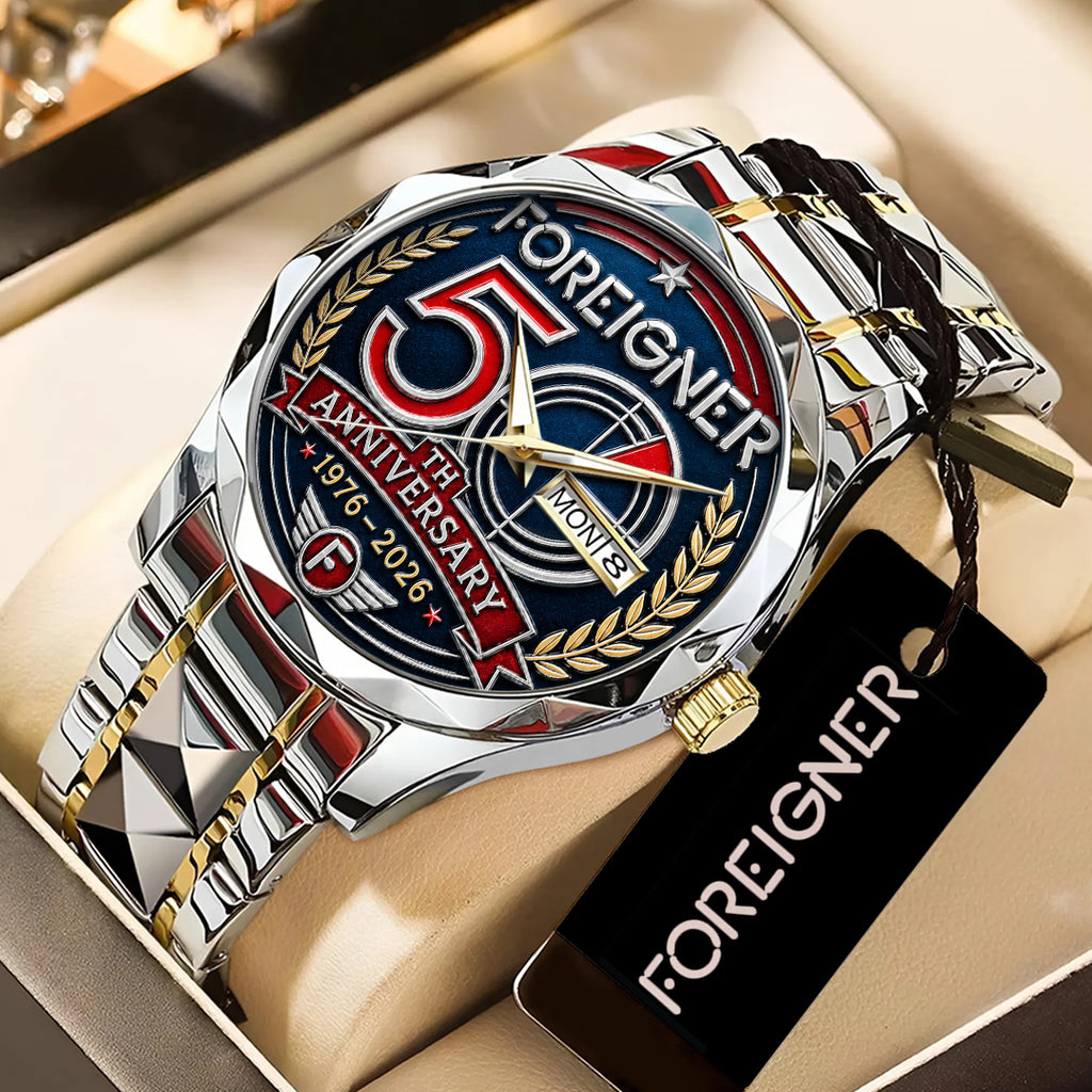 Foreigner 50th Anniversary Alloy Luxury Quartz Watch – TANTN24662