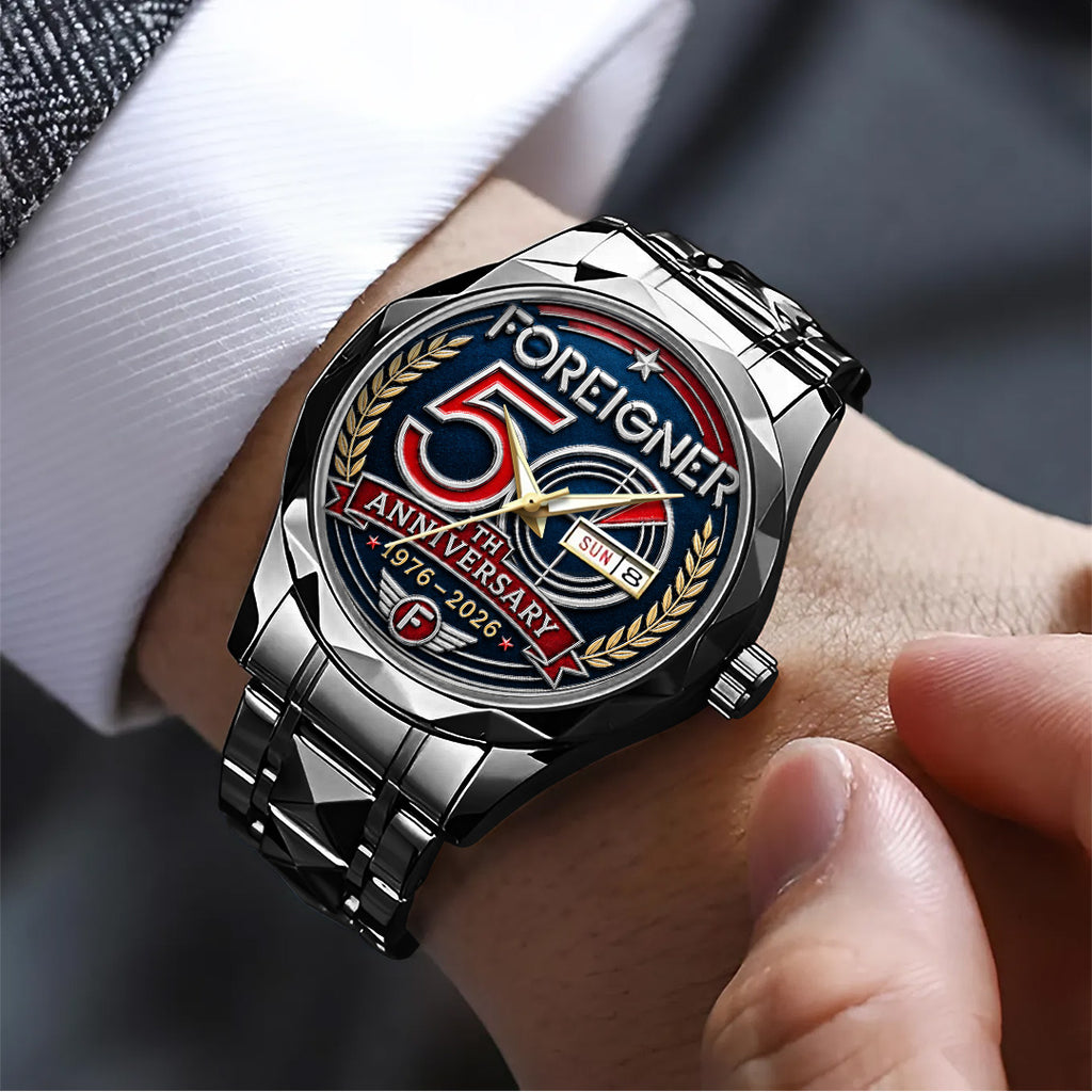 Foreigner 50th Anniversary Alloy Luxury Quartz Watch – TANTN24662