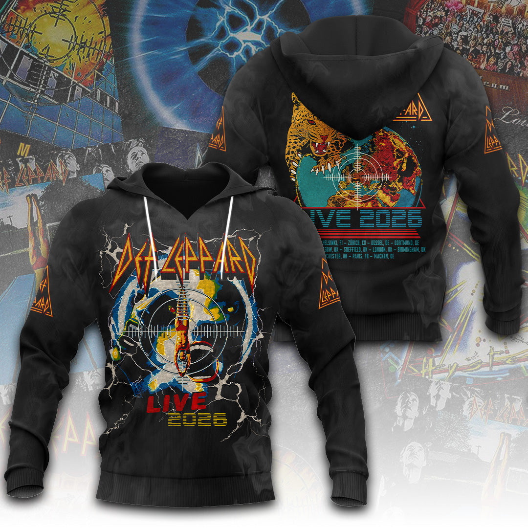 Def Leppard Tour 2026 3D Apparel – TANTN24678