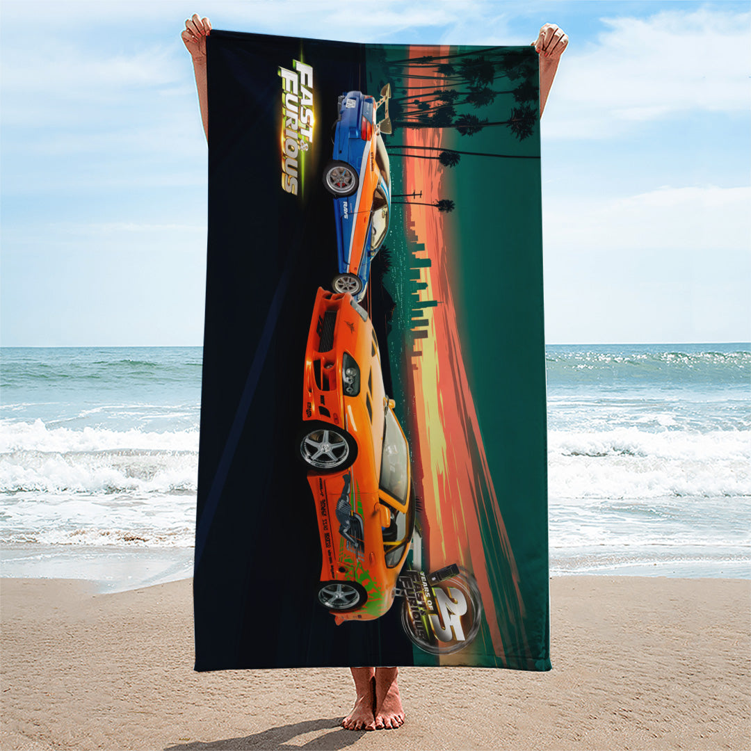 Fast & Furious 25th Anniversary Rectangle Beach Towel – TANTN24782