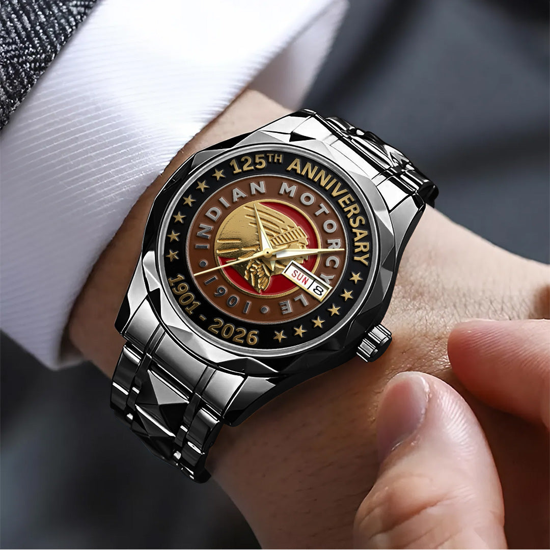 Indian Motorcycle 125th Anniversary Alloy Luxury Quartz Watch – TANTN24801