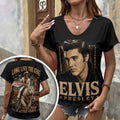Elvis Presley 3D Women's V-Neck T-Shirt – TANTN24840