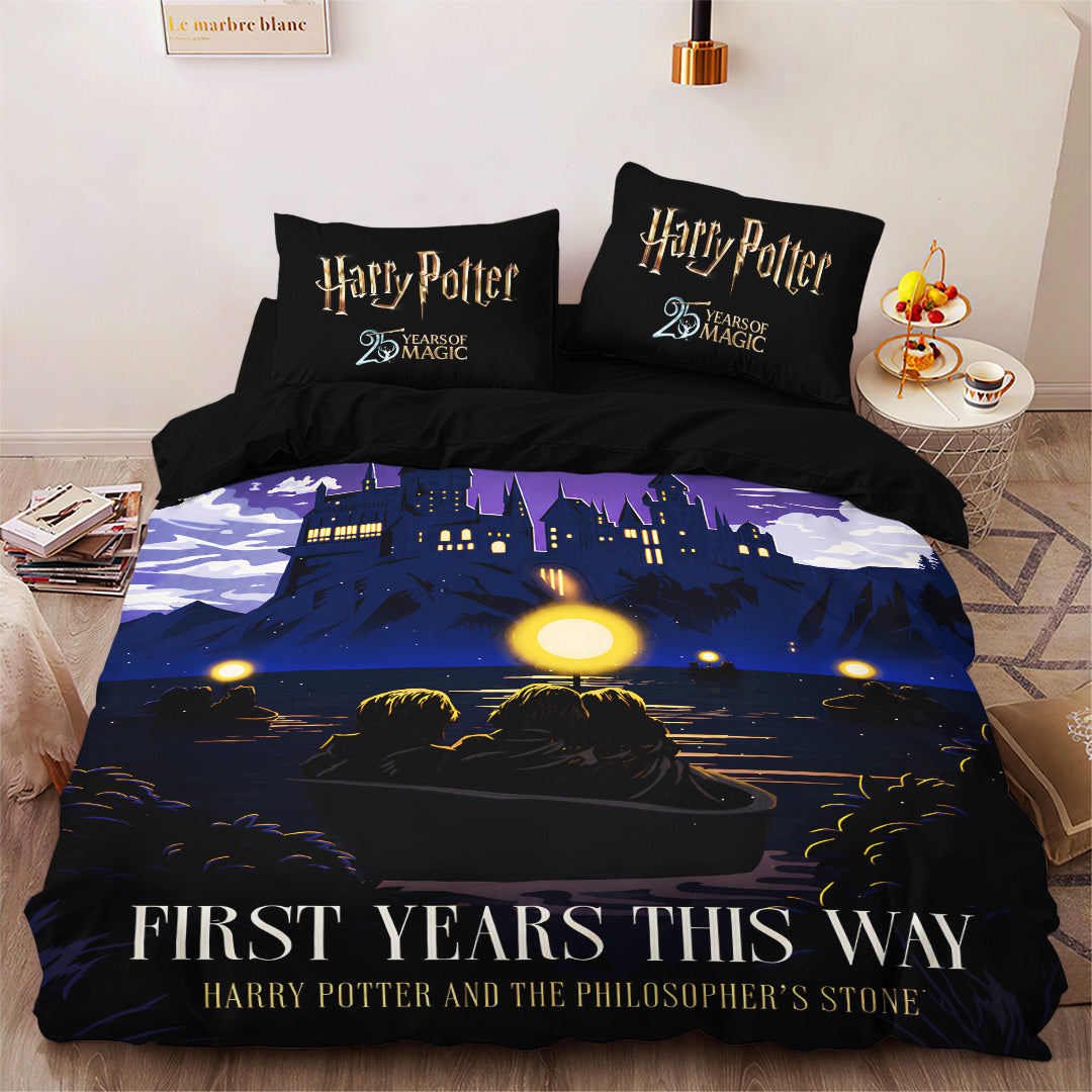 Harry Potter 25th Anniversary 3-Piece Duvet Bedding Set – TANTN24857