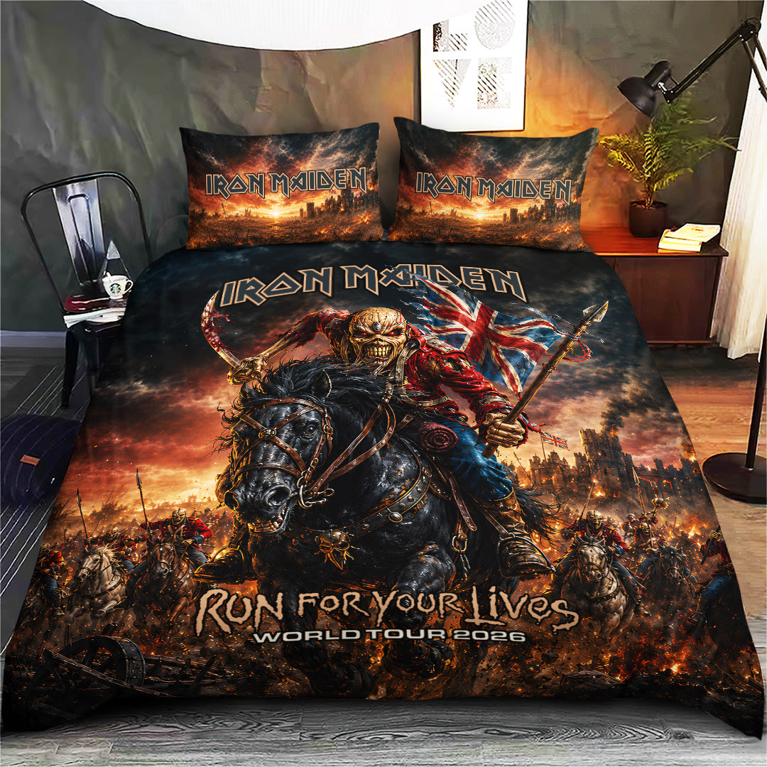 Iron Maiden Tour 2026 3-Piece Duvet Bedding Set – TANTN24900