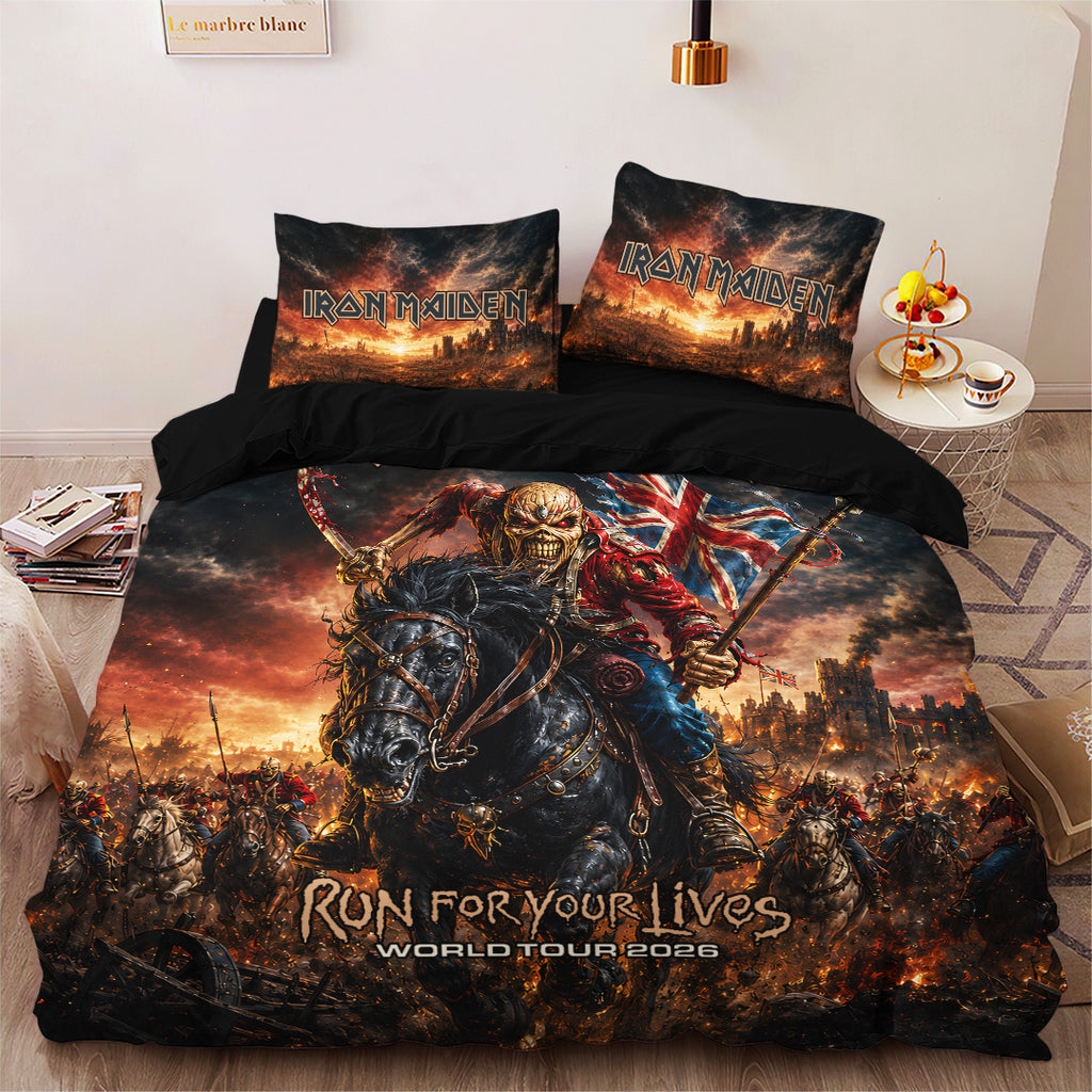 Iron Maiden Tour 2026 3-Piece Duvet Bedding Set – TANTN24900