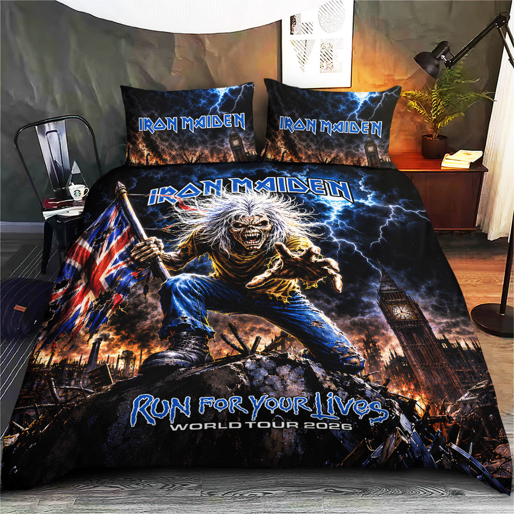 Iron Maiden Tour 2026 3-Piece Duvet Bedding Set – TANTN24901