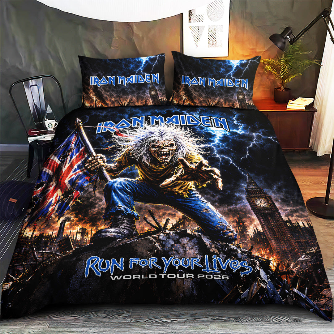 Iron Maiden Tour 2026 3-Piece Duvet Bedding Set – TANTN24901