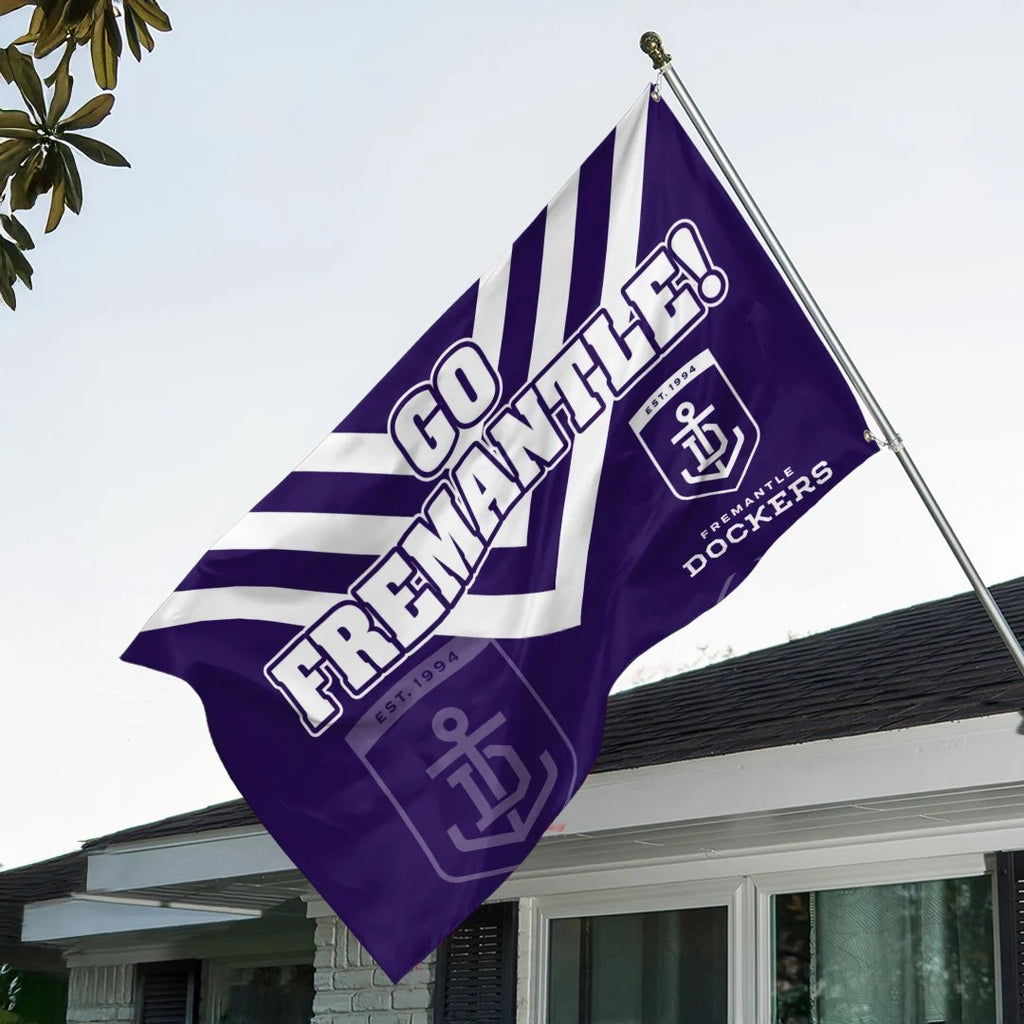 Fremantle Dockers 3D Double-side House Flag – TANTN24923