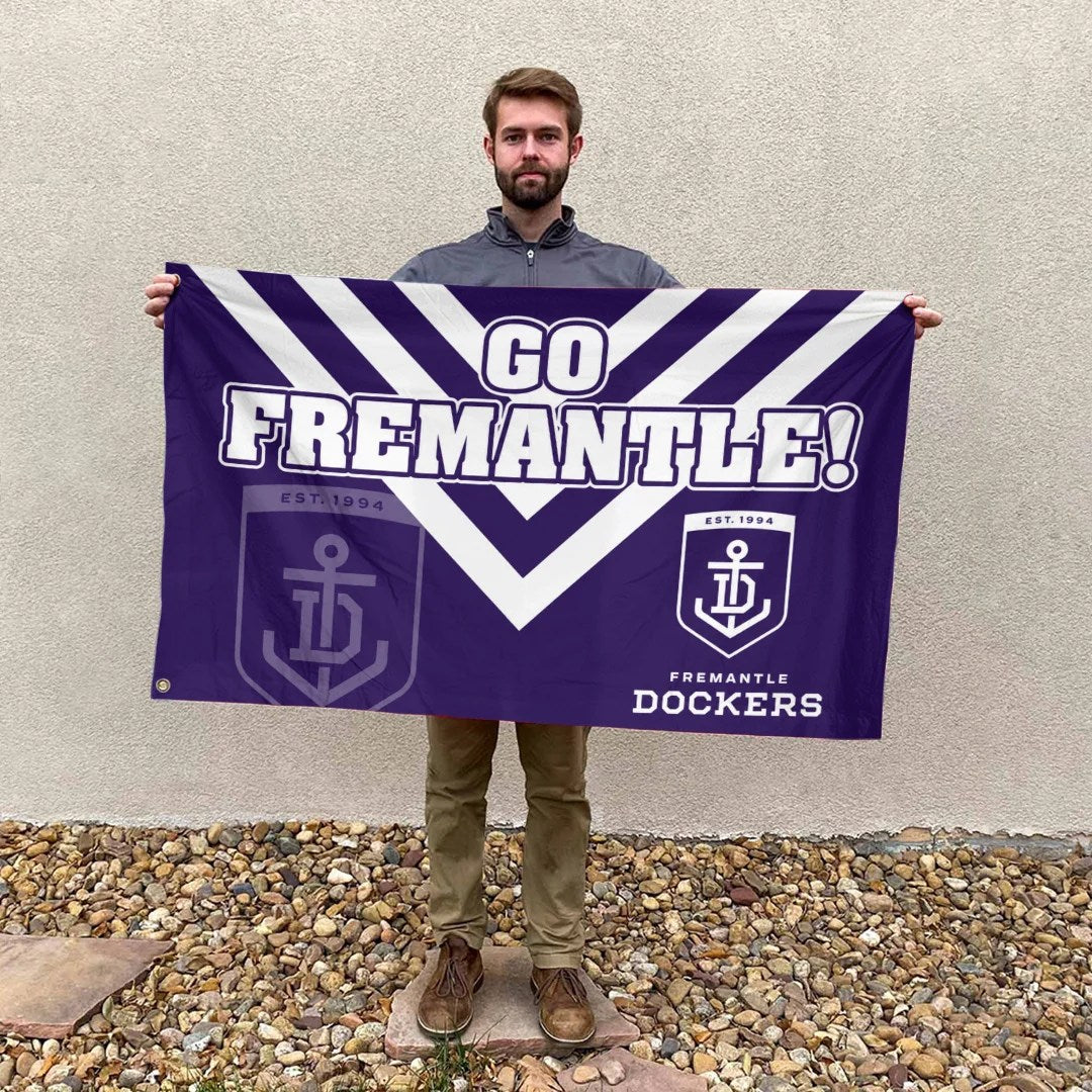 Fremantle Dockers 3D Double-side House Flag – TANTN24923