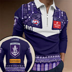 Fremantle Dockers 2026 Indigenous Guernsey Zip Polo Shirt – TANTN24939