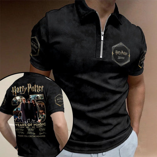 Harry Potter 25th Anniversary Zip Polo Shirt – TANTN24995