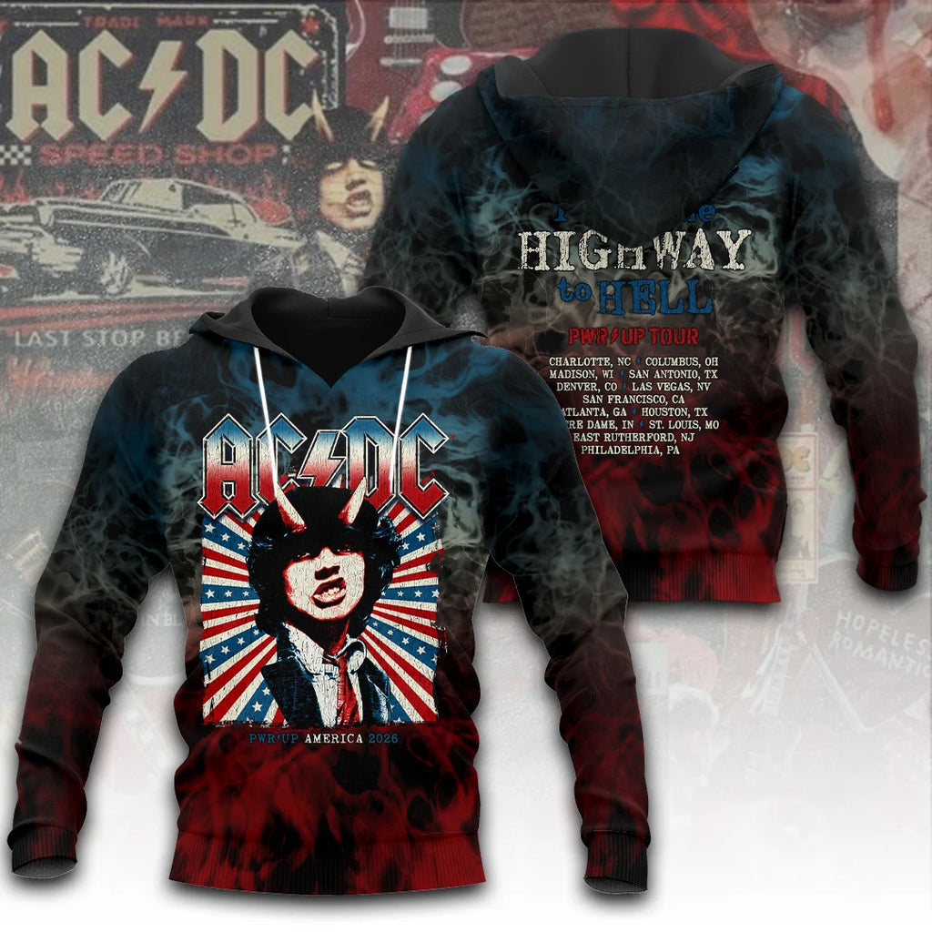 AC/DC America Tour 2026 3D Apparel – TANTN25020