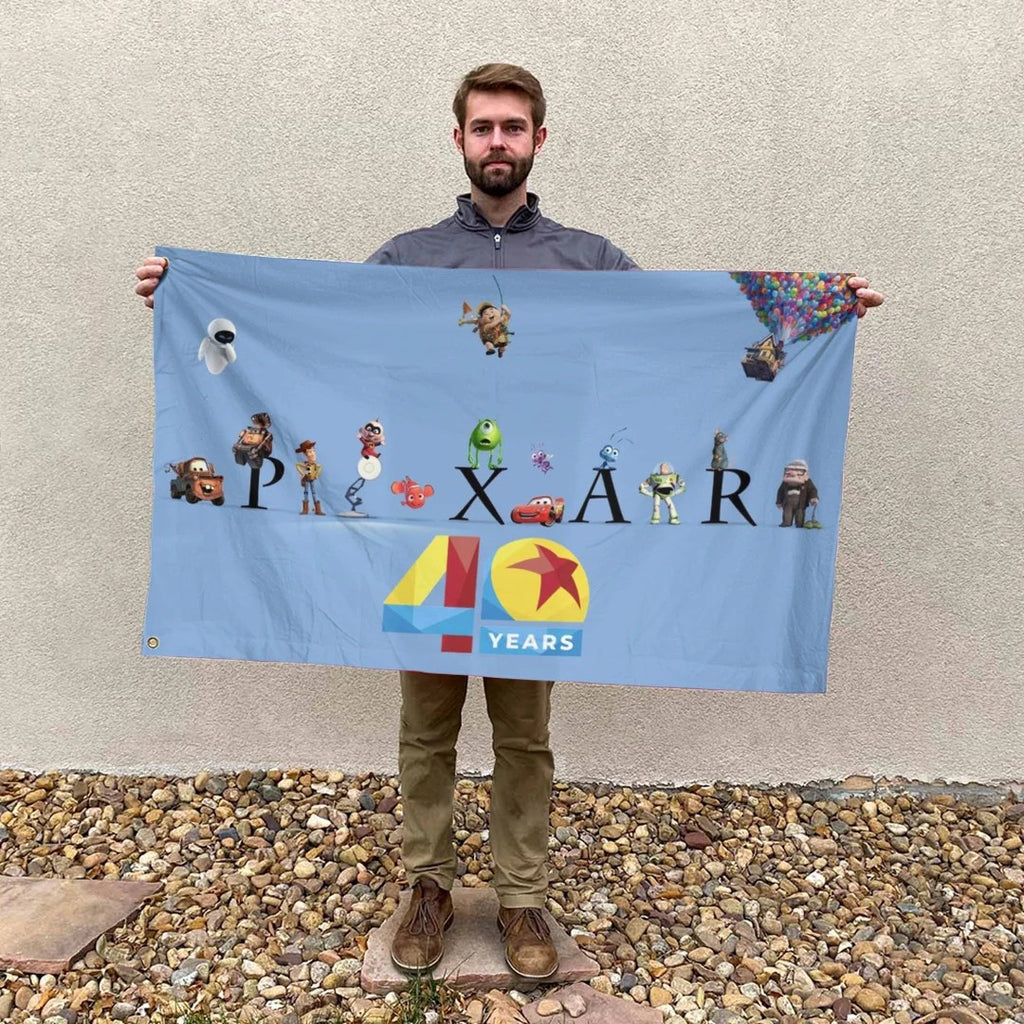Pixar Animation Studios 40th Anniversary 3D Double-side House Flag – TANTN25071