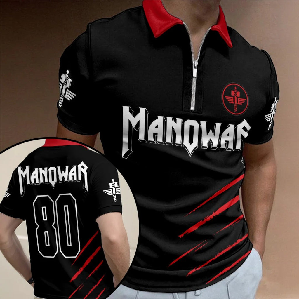 Manowar Zip Polo Shirt – TANTN25090