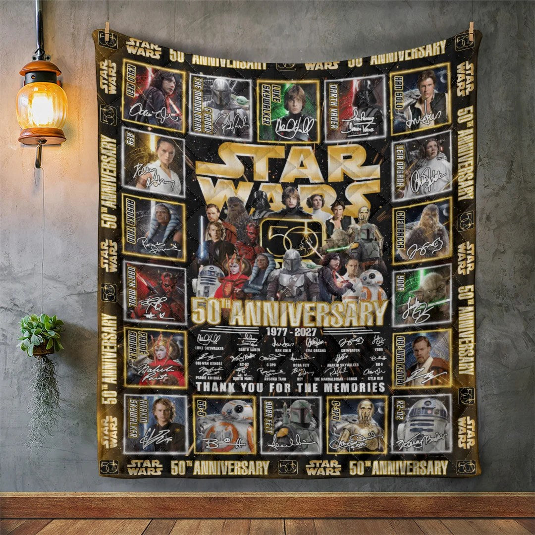 Star Wars 50th Anniversary Quilt Blanket – TANTN25175