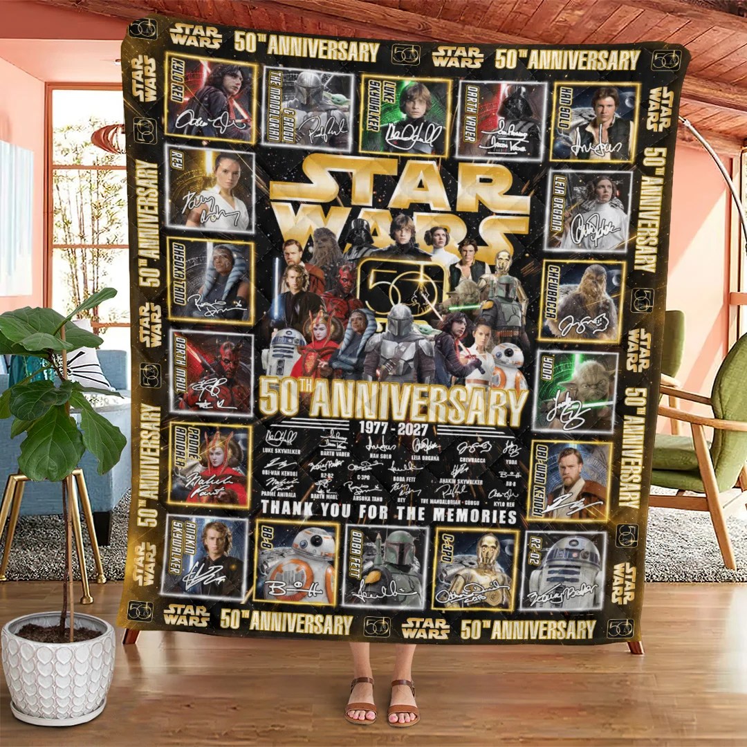 Star Wars 50th Anniversary Quilt Blanket – TANTN25175