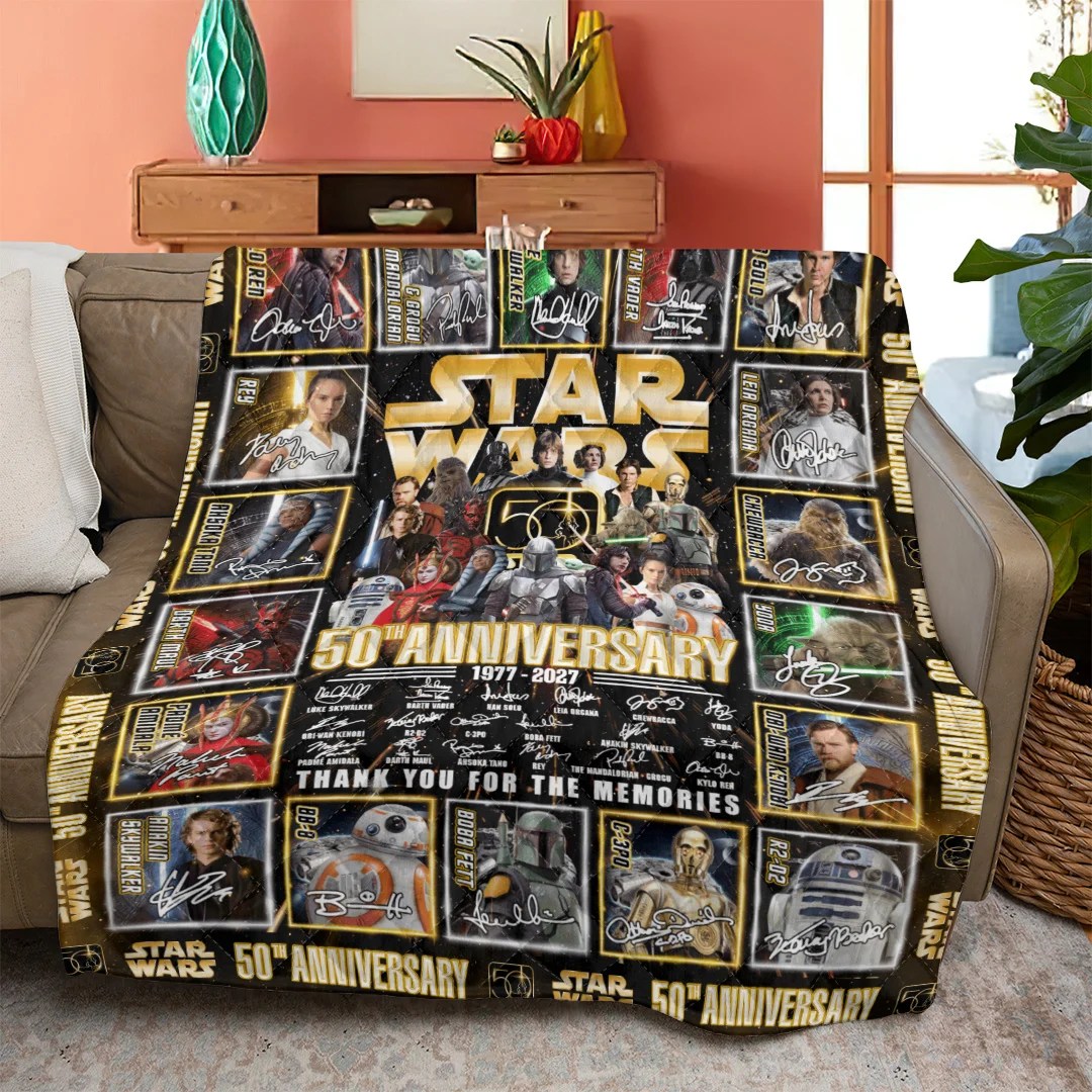 Star Wars 50th Anniversary Quilt Blanket – TANTN25175