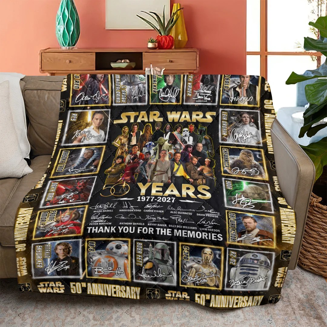Star Wars 50th Anniversary Quilt Blanket – TANTN25176