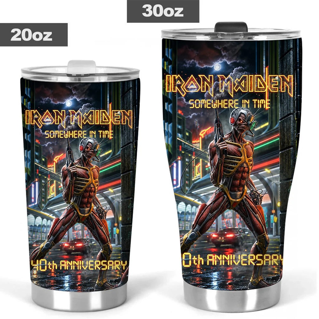Iron Maiden Somewhere In Time 40th Anniversary Tumbler Cup – TANTN25333