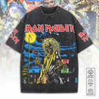 Iron Maiden Killers 2D Acid Washed Cotton T-Shirt – TANTN25357