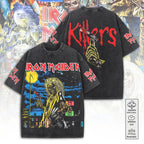 Iron Maiden Killers 2D Acid Washed Cotton T-Shirt – TANTN25357