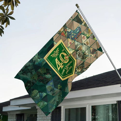 The Legend of Zelda 40th Anniversary 3D Double-side House Flag – TANTN25485