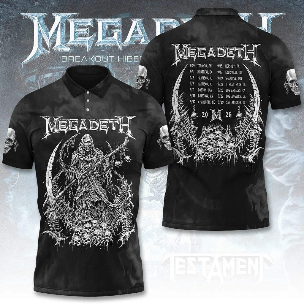 Megadeth Tour 2026 3D Apparel – TANTN25622