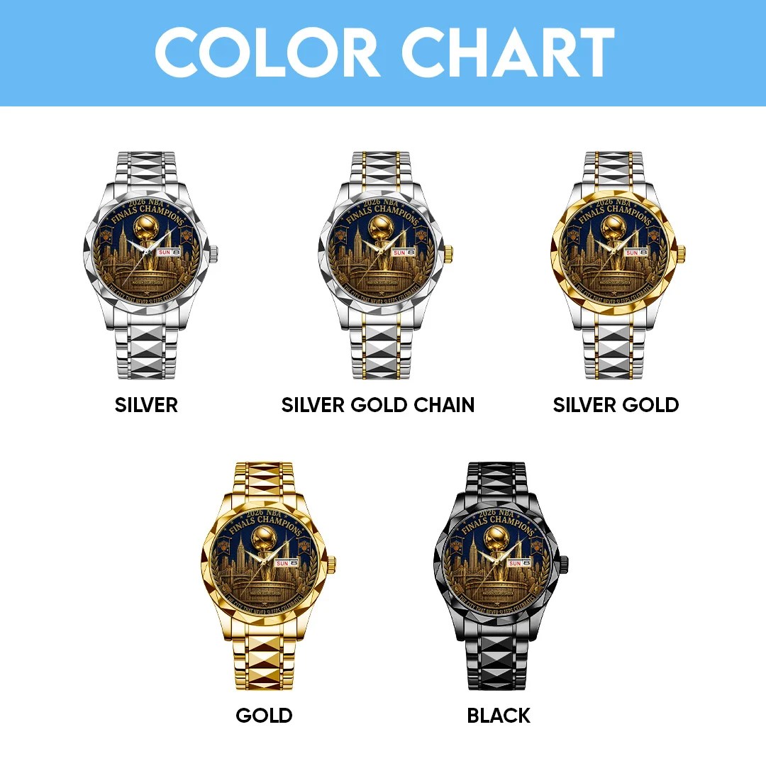 New York Knicks NBA Finals Champions 2026 Alloy Luxury Quartz Watch – TANTN25663