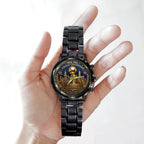 New York Knicks NBA Finals Champions 2026 Black Stainless Steel Watch – TANTN25664